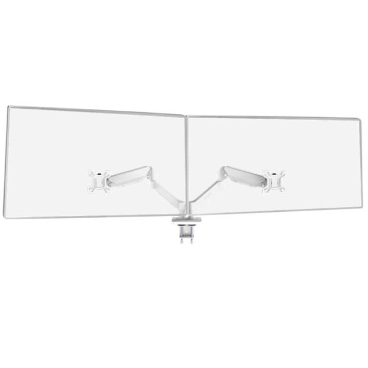 Soporte de mesa para 2 monitores mars gaming marm-pro2/ giratorio/ inclinable/ rotatorio/ hasta 10kg