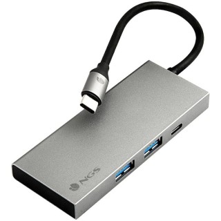 Docking usb tipo-c ngs wonderdock4 pro/ 2xusb/ 1xusb tipo-c dp/ 1xhdmi 4k/ gris