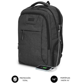 Mochila subblim professional air padding backpack para portátiles hasta 16'/ puerto usb/ negra