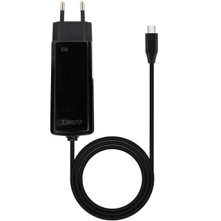 Cargador de Portátil GaN TooQ TQLC-USBCGAN90PD-C/ 1xUSB Tipo-C/ 90W/ Automático/ Voltaje 5-20V
