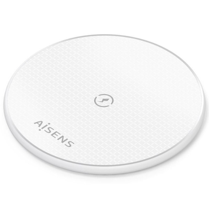 Base de carga Inalámbrica Aisens ASCH-15W1WC057-W/ 15W/ Blanco