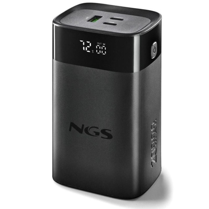 Powerbank 20000mah ngs twix20/ 65w/ compatible con portátiles/ negra
