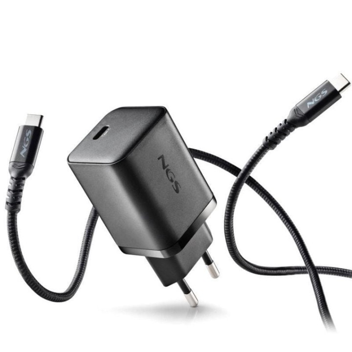 Cargador de Pared GaN NGS Bud 65W/ 1xUSB Tipo-C/ 65W