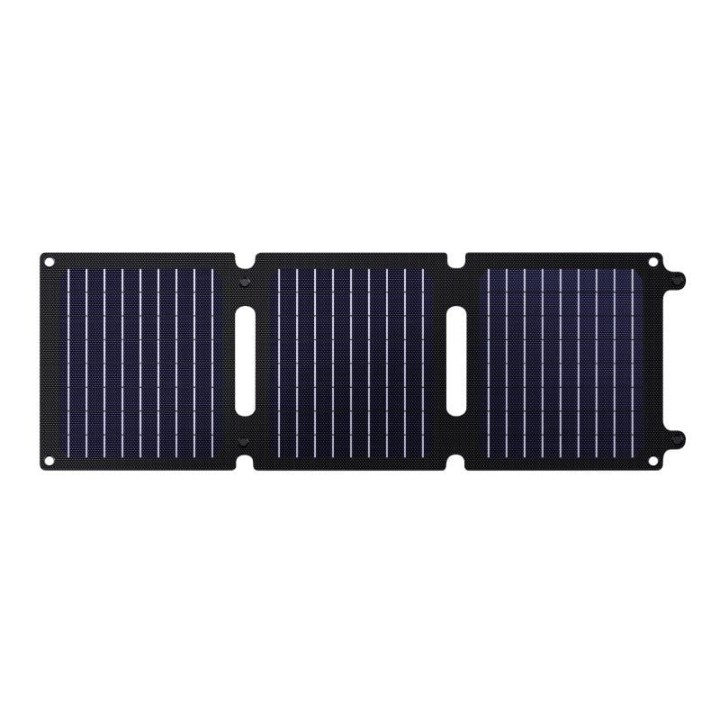Panel solar portátil trust zuny/ 1xusb tipo-c/ 1xusb/ 20w