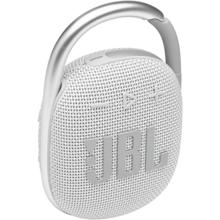 Altavoz con bluetooth jbl clip 4/ 5w/ 1.0/ blanco