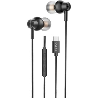 Auriculares Intrauditivos Qubo AU-300C/ con Micrófono/ USB Tipo-C/ Negros