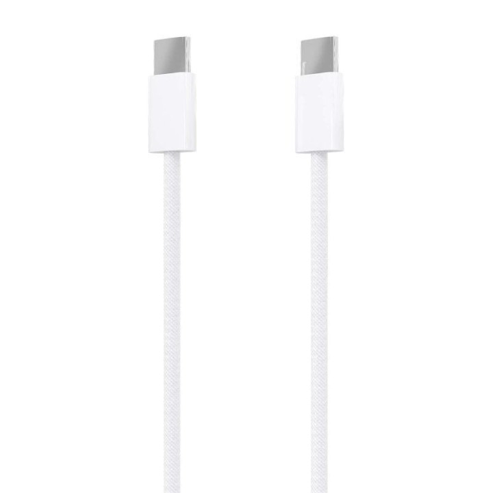 Cable USB 2.0 Tipo-C Aisens A107-0856/ USB Tipo-C Macho - USB Tipo-C Macho/ Hasta 60W/ 480Mbps/ 2m/ Blanco