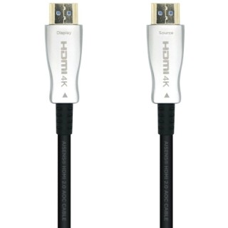 Cable HDMI 2.0 AOC 4K Aisens A148-0380/ HDMI Macho - HDMI Macho/ 50m/ Negro