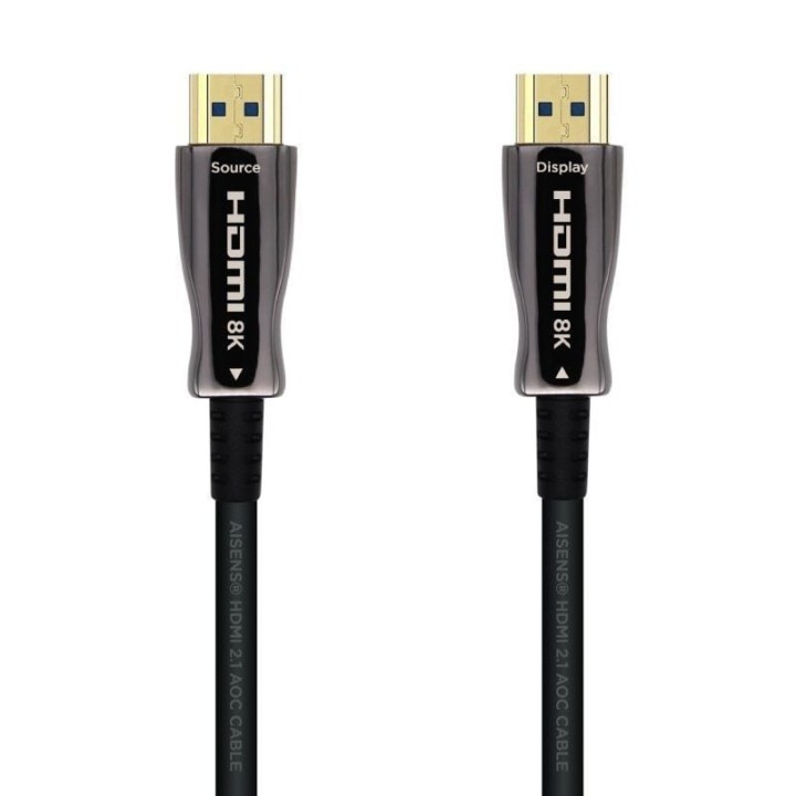 Cable HDMI 2.1 AOC 8K Aisens A153-0520/ HDMI Macho - HDMI Macho/ 40m/ Negro