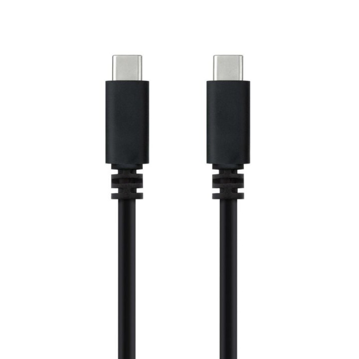 Cable usb 2.0 tipo-c nanocable 10.01.2301-l150/ usb tipo-c macho - usb tipo-c macho/ 480mbps/ 1.5m/ negro