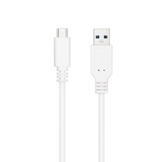 Cable USB 3.1 Tipo-C Nanocable 10.01.4000-W/ USB Tipo-C Macho - USB Macho/ 50cm/ Blanco
