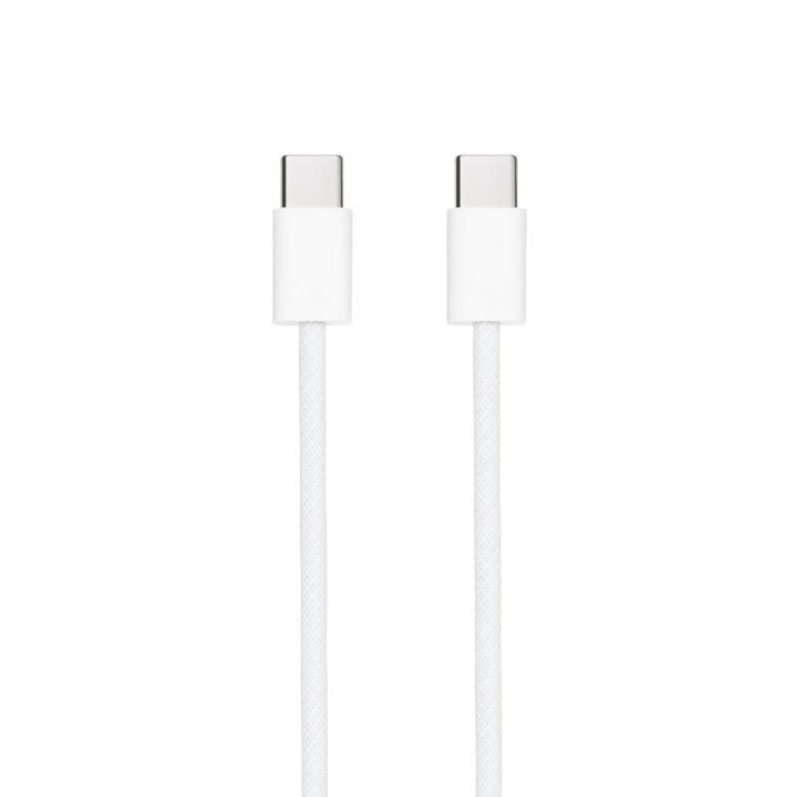 Cable USB 2.0 Tipo-C Nanocable 10.01.6001-CO/ USB Tipo-C Macho - USB Tipo-C Macho/ Hasta 60W/ 480Mbps/ 1m/ Blanco