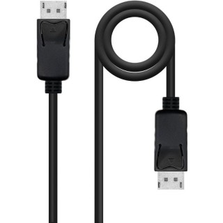 Cable DisplayPort 1.4 8K Nanocable 10.15.2803/ DisplayPort Macho - DisplayPort Macho/ 3m/ Certificado/ Negro