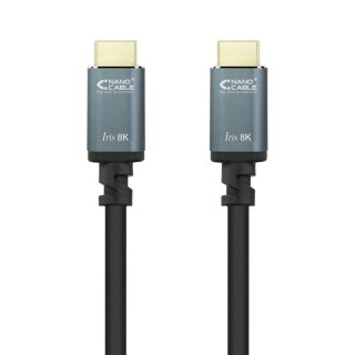 Cable hdmi 2.1 8k nanocable 10.15.8001/ hdmi macho - hdmi macho/ 1m/ negro