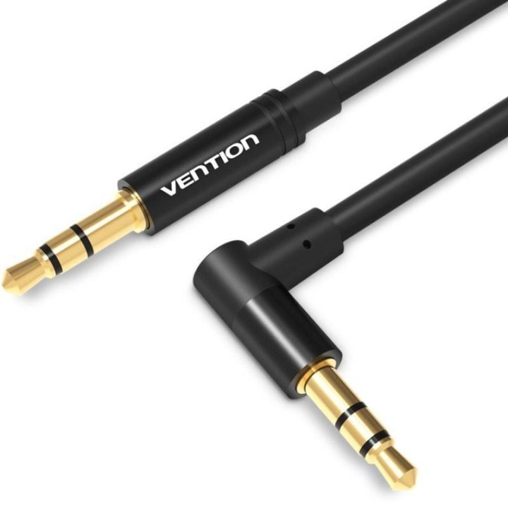 Cable estéreo vention bakbf-t/ jack 3.5 macho - jack 3.5 macho/ 1m/ negro