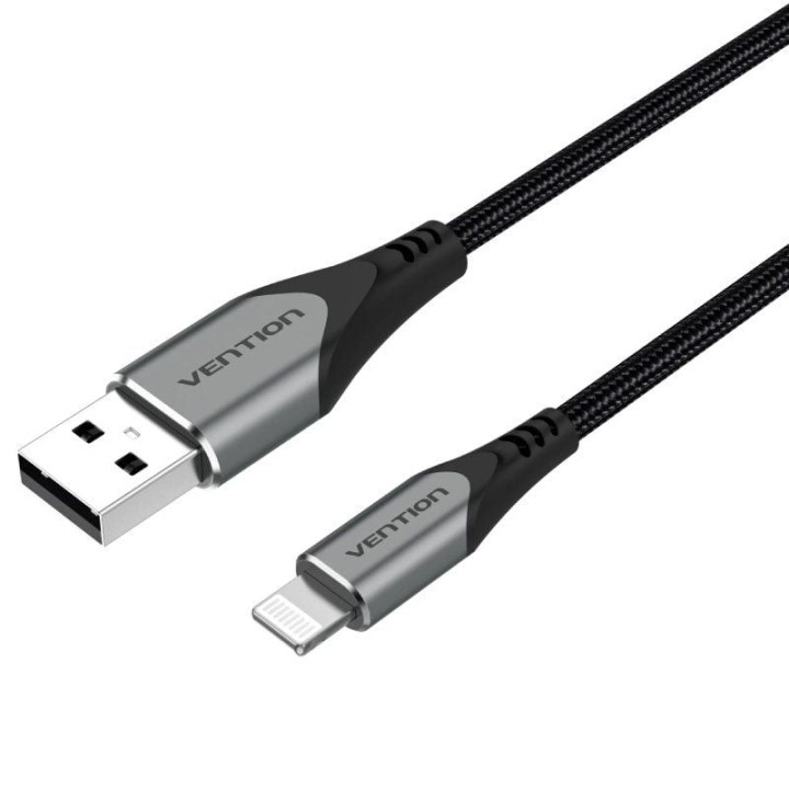 Cable usb 2.0 lightning vention labhd/ usb macho - lightning macho/ 50cm/ gris