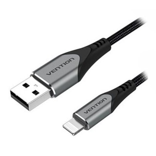 Cable usb 2.0 lightning vention labhf/ usb macho - lightning macho/ 480mbps/ 1m/ gris