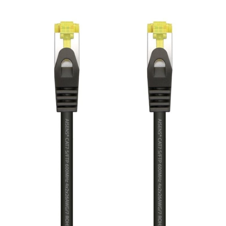 Cable de Red RJ45 SFTP Aisens A146-0484 Cat.7/ 25cm/ Negro