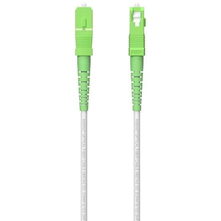 Bobina de Fibra Óptica G657A2 3.0 9/125 SMF Aisens A152-0619/ LSZH/ 150m/ Blanco