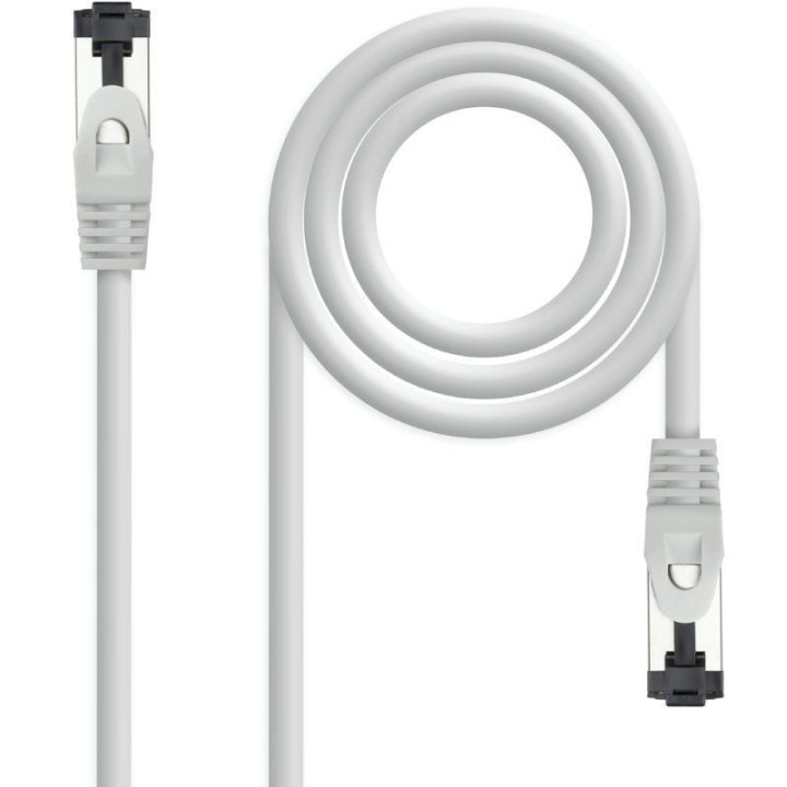 Cable de Red RJ45 SSTP Nanocable 10.20.2000-L30 Cat.8.1/ 30cm/ Gris