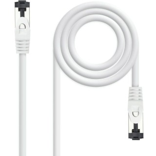 Cable de red rj45 sstp nanocable 10.20.2000-w cat.8.1/ 50cm/ blanco