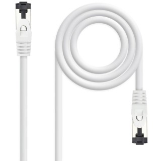 Cable de red rj45 sstp nanocable 10.20.2002-w cat.8.1/ 2m/ blanco