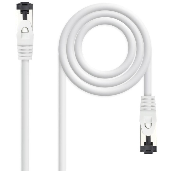 Cable de red rj45 sstp nanocable 10.20.2002-w cat.8.1/ 2m/ blanco