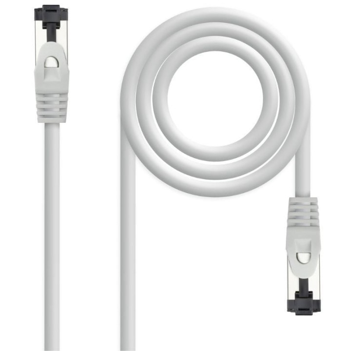 Cable de Red RJ45 SSTP Nanocable 10.20.2007 Cat.8.1/ 7m/ Gris