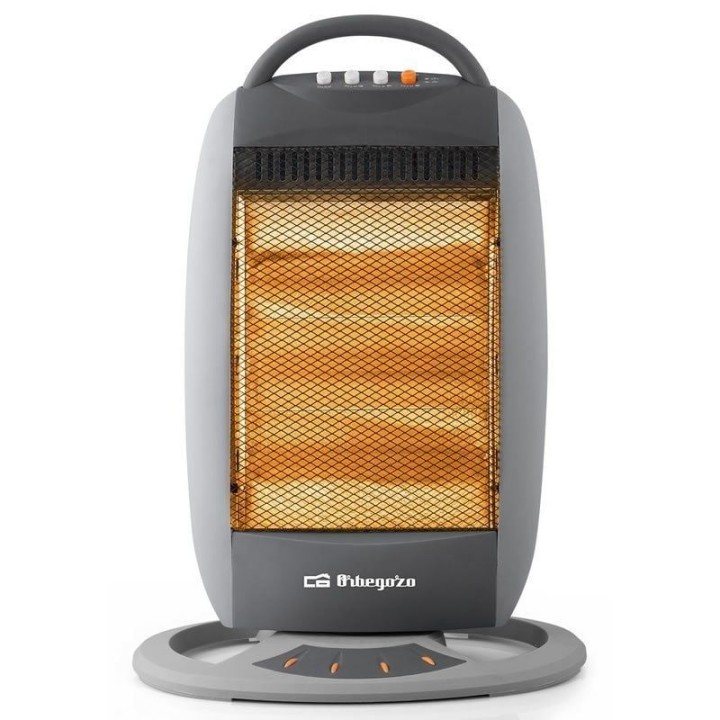 Estufa halógena orbegozo bp 5008 a/ 3 niveles de potencia/ 1200w