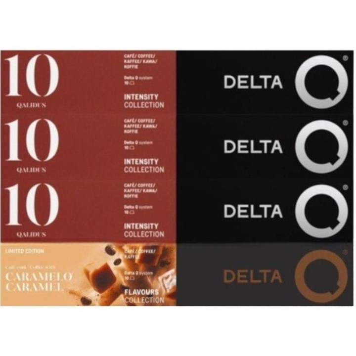 Cápsula delta combo qualidus + caramelo para cafeteras delta/ caja de 40
