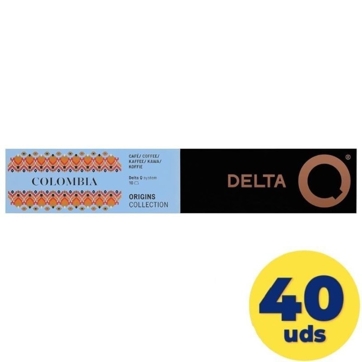 Cápsula delta q colombia para cafeteras delta/ caja de 40