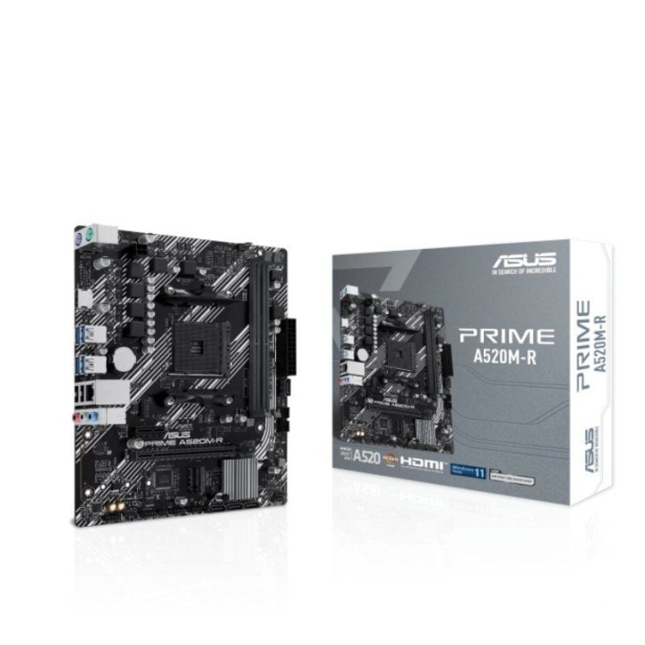 Placa Base Asus Prime A520M-R Socket AM4/ DDR4/ PCIe 3.0/ Micro ATX