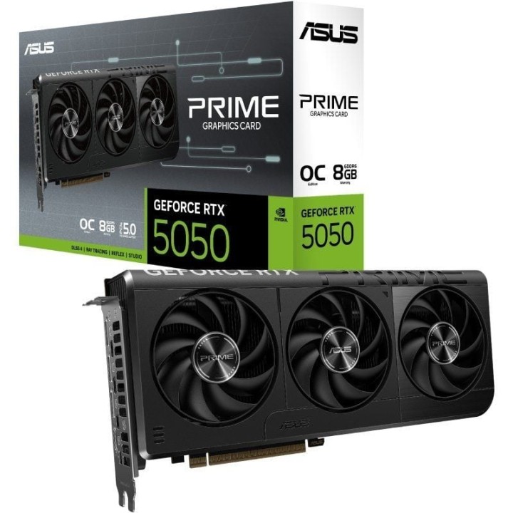 Tarjeta Gráfica Asus Prime GeForce RTX 5050 OC Edition/ 8GB GDDR6