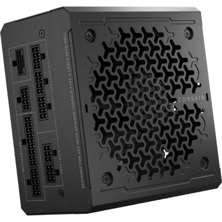Fuente de alimentación corsair rm1000e/ 1000w/ ventilador 12cm/ 80 plus gold/ atx 3.1/ pcie 5.1/ cybenetics gold