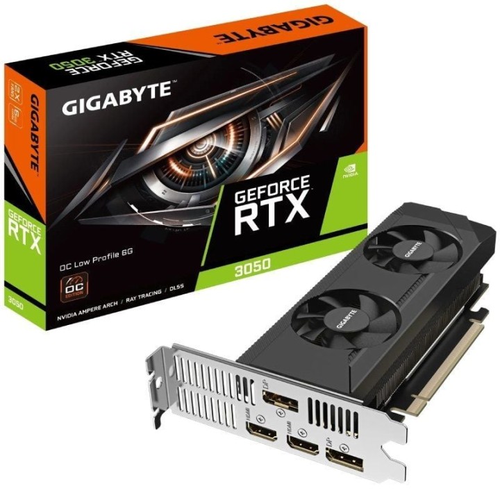Tarjeta gráfica gigabyte geforce rtx 3050 oc perfil bajo/ 6gb gddr6