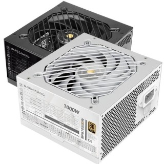 Fuente de Alimentación Mars Gaming MPB1000SI/ 1000W/ Ventilador 12cm/ 80 Plus Gold