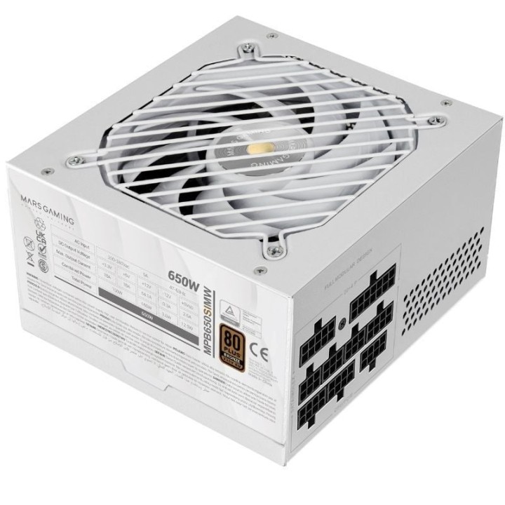 Fuente de Alimentación Mars Gaming MPB650SIM/ 650W/ Ventilador 12cm/ 80 Plus Bronze