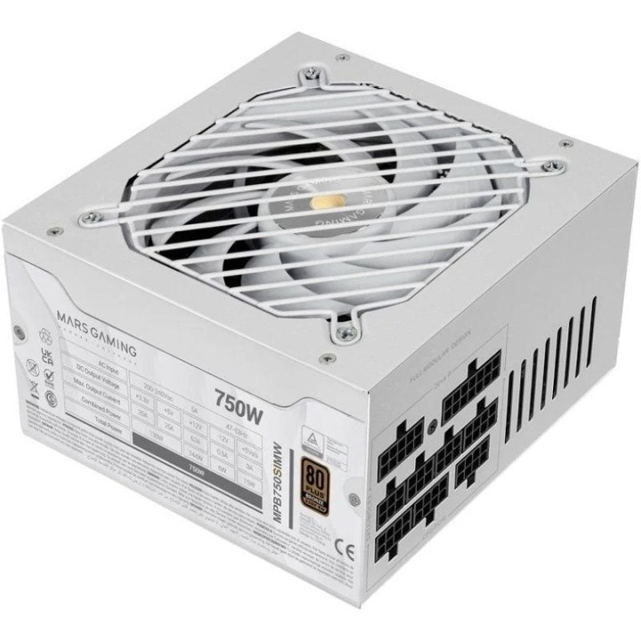 Fuente de Alimentación Mars Gaming MPB750SIM/ 750W/ Ventilador 14cm/ 80 Plus Bronze