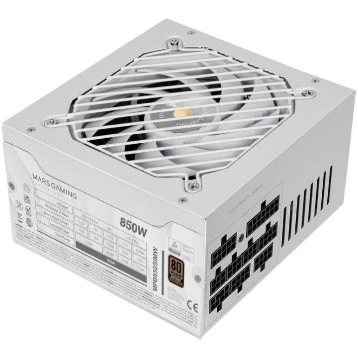 Fuente de Alimentación Mars Gaming MPB850SIM/ 850W/ Ventilador 14cm/ 80 Plus Bronze