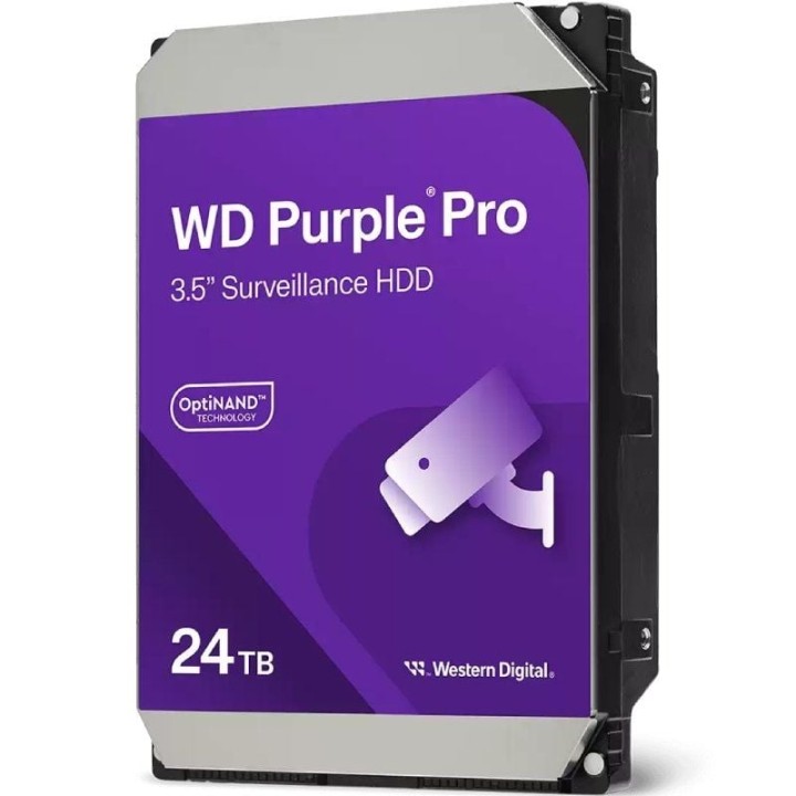 Disco duro western digital wd purple pro surveillance 24tb/ 3.5'/ sata iii/ 512mb
