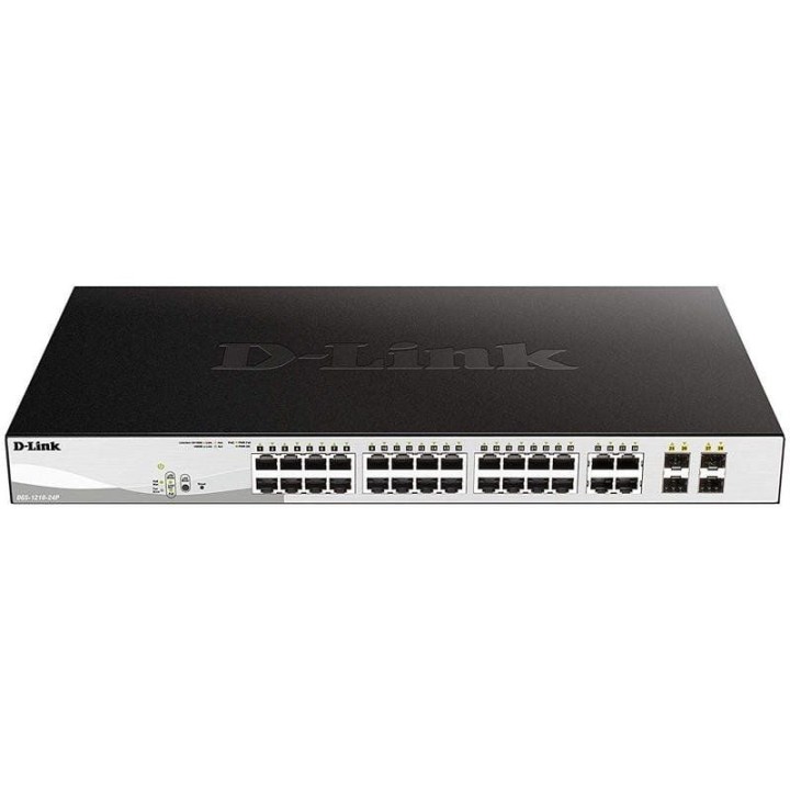 Switch Gestionable D-Link DGS-1210-24P 24 Puertos/ RJ-45 10/100/1000/ PoE/ SFP