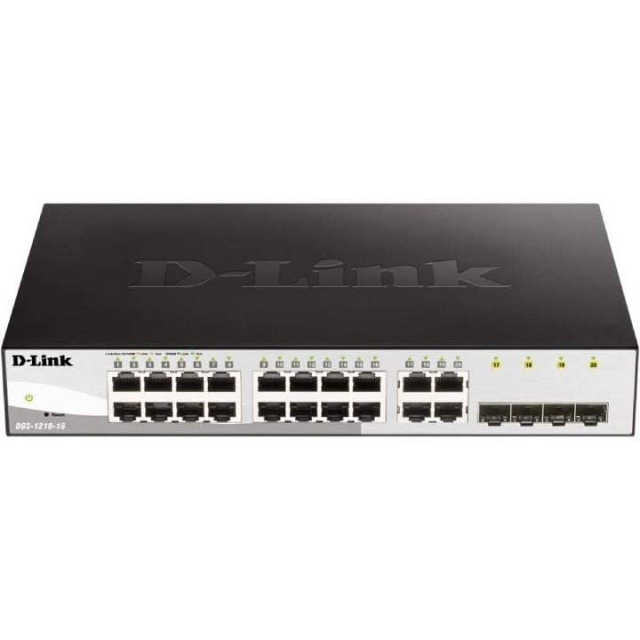 Switch gestionado d-link dgs-1210-16 16 puertos/ gigabit 10/100/1000/ sfp