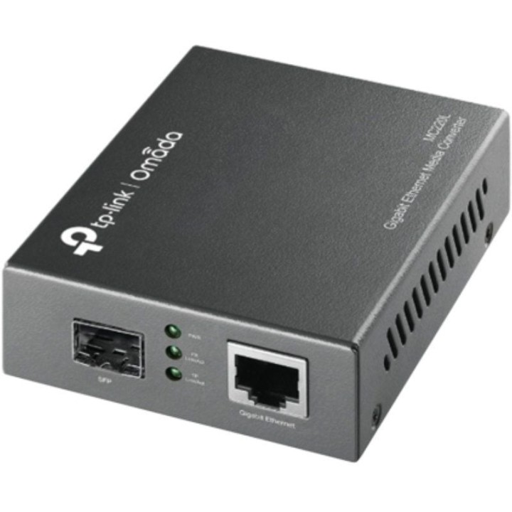 Conversor de medios gigabit tp-link mc220l/ 1 puerto/ rj-45 10/100/1000