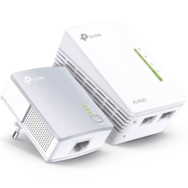Adaptador Powerline TP-Link TL-WPA4221 KIT 600Mbps/ Alcance 300m/ Pack de 2