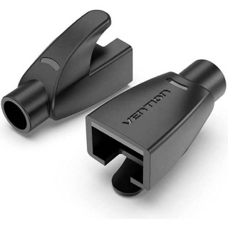 Funda protectora rj45 vention iodb0-100/ 100 uds/ negra