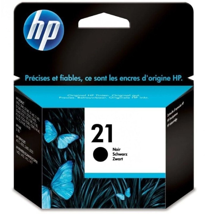 Cartucho de tinta original hp nº21/ negro
