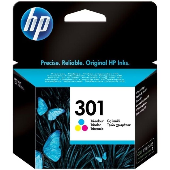 Cartucho de tinta original hp nº301/ tricolor