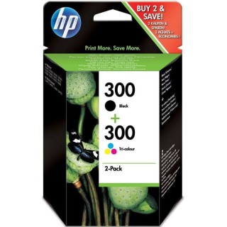 Cartucho de tinta original hp nº300 multipack/ negro/ tricolor