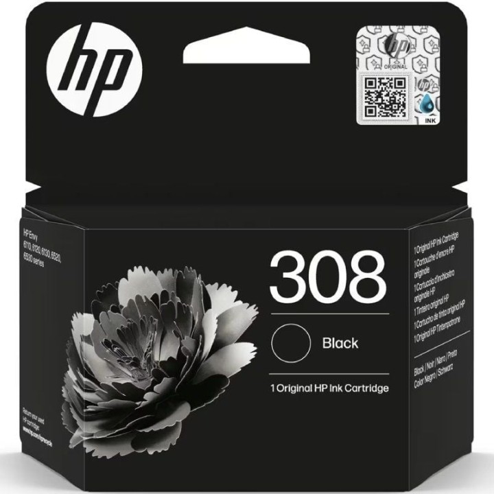 Cartucho de tinta original hp nº308/ negro