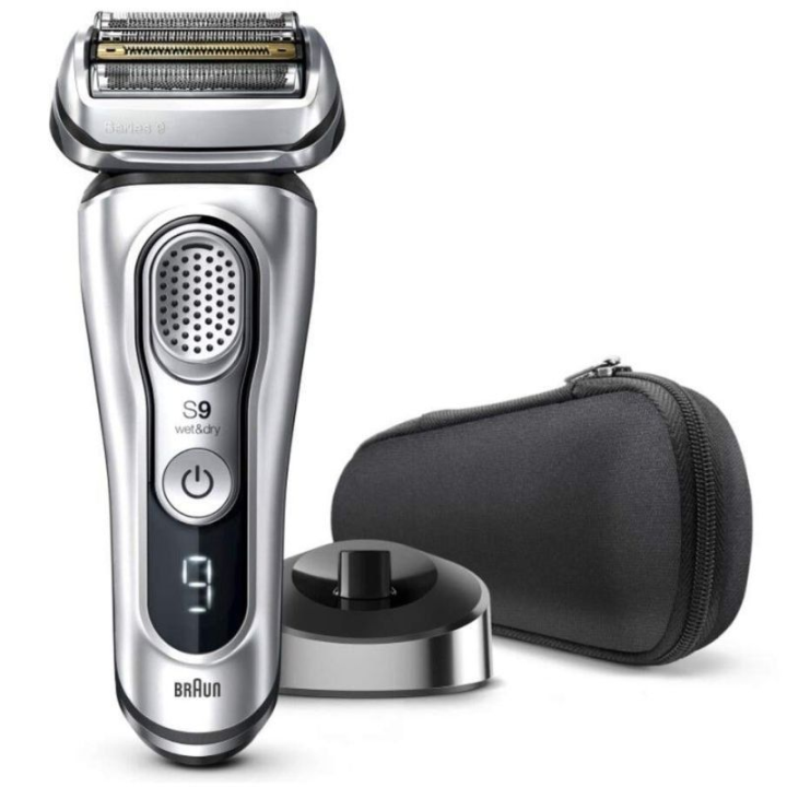 Afeitadora braun series 9 9350s plata/ con batería/ 5 accesorios